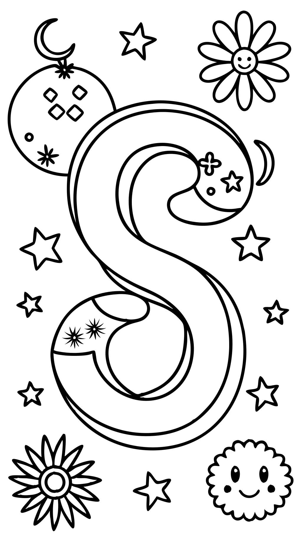 letter s coloring page